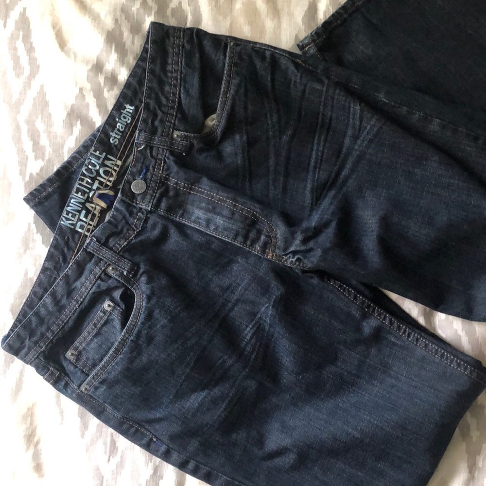 Kenneth Cole Reaction straight dark wash jeans
